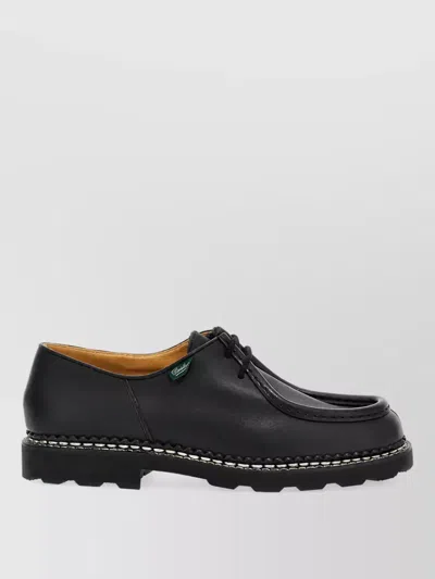 Paraboot Leather Lace-up Shoes In Black