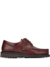 Paraboot Logo Business Dress Shoes In Red
