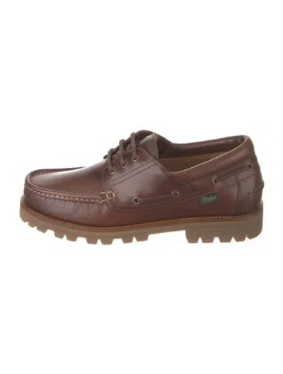 Pre-owned Paraboot Leather Oxfords In Brown