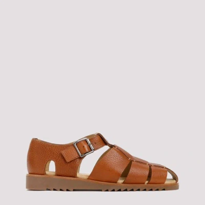 Paraboot Leather Pacific Sandals 44 In Miel