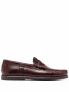 Paraboot Brown Leather Loafers In Brown