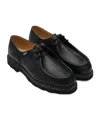 Paraboot Michael Smooth Leather Derbies Shoes In Black