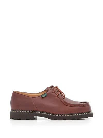 Paraboot Logo-detail Boat Shoes In Brown