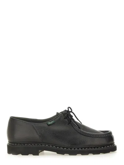 Paraboot Men's Lace-up Leather Shoes In Black