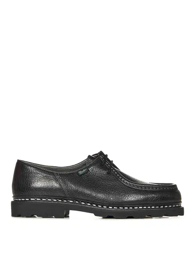 PARABOOT MICHAEL BLACK DEERSKIN DERBY SHOES