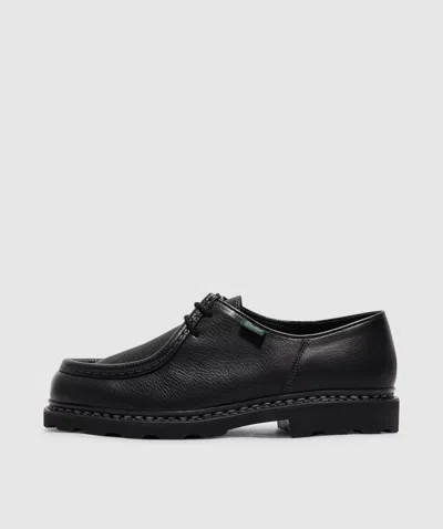 Paraboot Michael Deerskin Shoe In Black