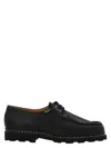 Paraboot Michael Smooth Leather Derbies Shoes In Black