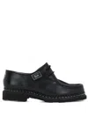 Paraboot Logo Patch Lace-up Shoes In Black