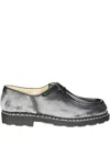 Paraboot Michael Lace-up Moccasin Derby Shoes In Gray