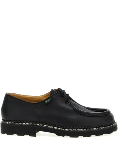 Paraboot Michael Leather Derby Shoes In Black