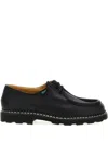 Paraboot Michael Smooth Leather Derbies Shoes In Black