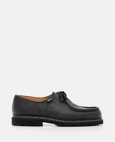 Paraboot Michael Leather Derby Shoes In Black