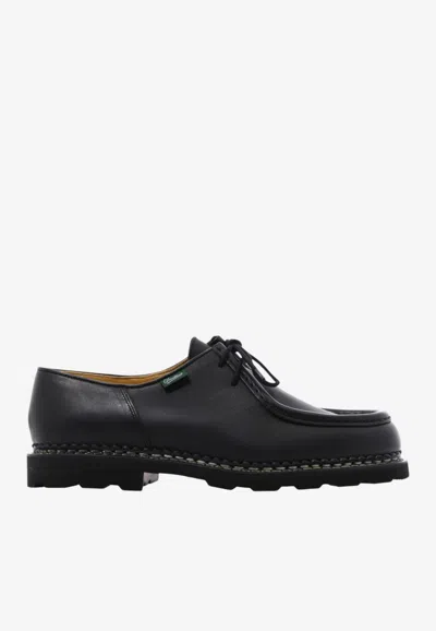 Paraboot Michael Leather Derby Shoes In Black