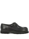 Paraboot Michael Smooth Leather Derbies Shoes In Black