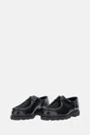Paraboot Round Toe Lace-up Shoes With Textured Sole In Black