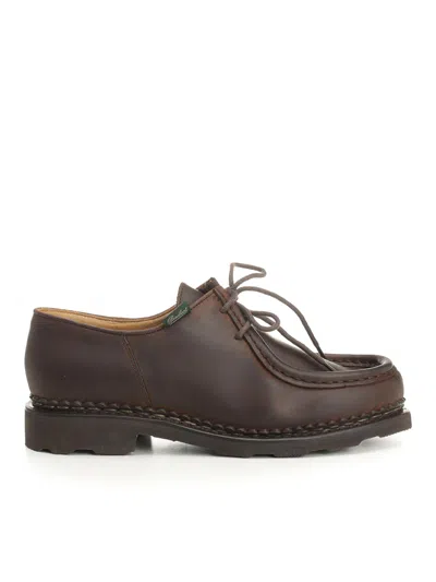 Paraboot Michael Shoe In Nubuck In Brown