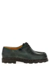 Paraboot Michael Lisse Leather Lace-up Shoes In Green