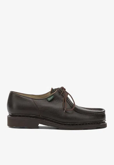 Paraboot Micheal Leather Loafers In Brown