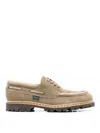 Paraboot Chimey Suede Moccasin With Almond-shaped Toe