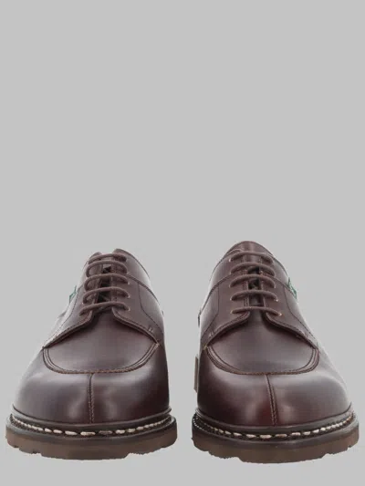 Paraboot Avignon Smooth Calf Leather Loafers In Brown