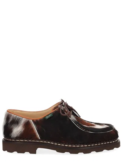 Paraboot Lace-up Shoes Michael Contrast Stitching In Brown
