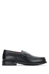 Paraboot Adonis Leather Sole Penny Strap Loafers In Black