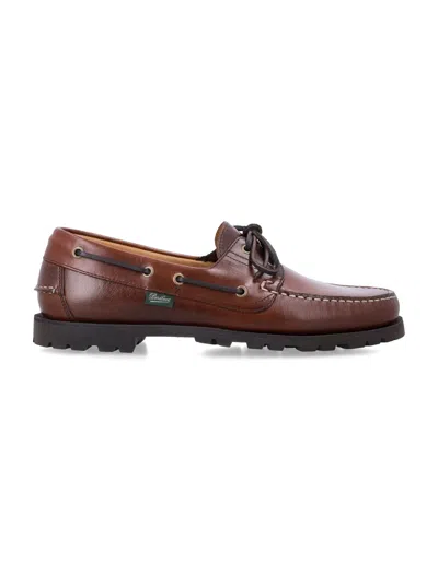 Paraboot Malo Leather Loafers In Brown