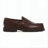 Paraboot Penny Strap Brown Leather Loafers In Brown