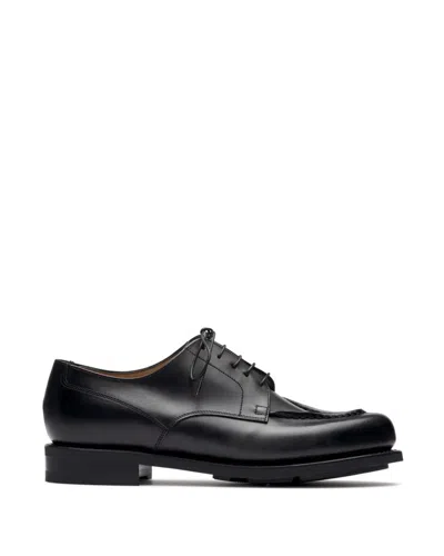 Paraboot Pinched Upper Derby Shoes In Black