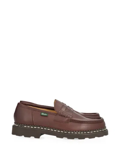 Paraboot Reims Leather Loafers In Brown
