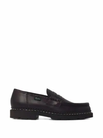 Paraboot Reims Norwegian-stitched Loafers In Blue