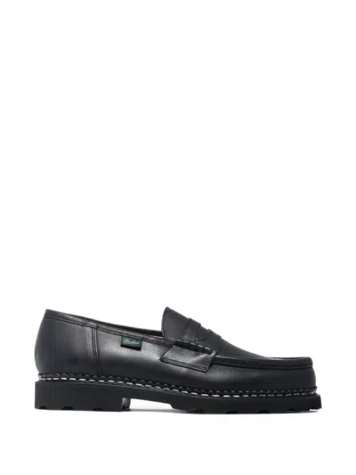 Paraboot Reims Penny-slot Loafers In Black