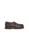 Paraboot Leather Reims Penny Loafers In Brown