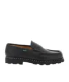 Paraboot Round Head Loafer Shoes In Black