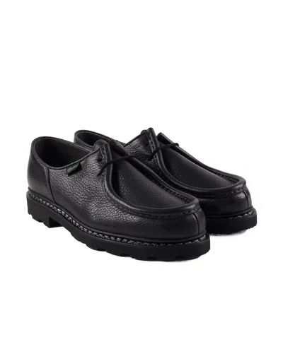 Paraboot Round Head Loafer Shoes In Black