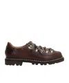 Paraboot Round Toe Lace-up Shoes In Burgundy