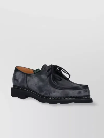 Paraboot Round Toe Lace-up Shoes With Rubber Sole