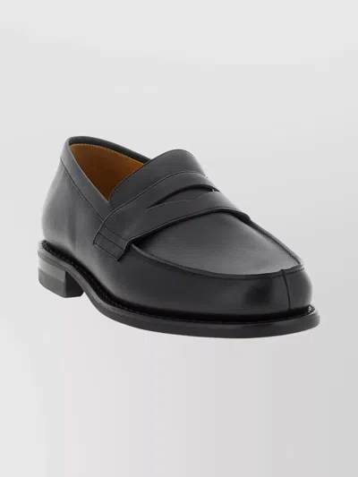 PARABOOT ROUND TOE LOAFERS FEATURING PENNY STRAP