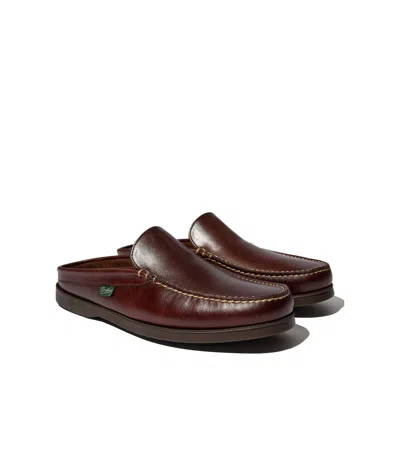 Paraboot Round-toe Mules In Brown