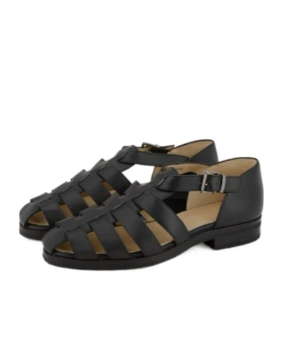 Paraboot Round-toe Sandals In Black