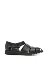 Paraboot Buckled-fastening Sandals In Black