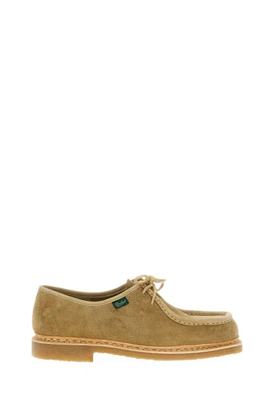 Paraboot Sand/beige Micka Ario Suede Derby Shoes In Brown