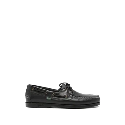Paraboot Barth Lace-up Boat-shoes In Black