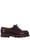 Paraboot Michael Smooth Leather Derbies In Brown