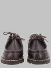 Paraboot Stringata Michael Smooth Polished Shoes In Brown