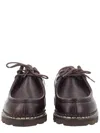 Paraboot Stringata Michael Smooth Polished Shoes In Brown