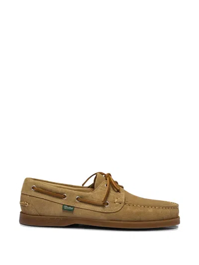 Paraboot Lace-up Almond-toe Loafers In Brown