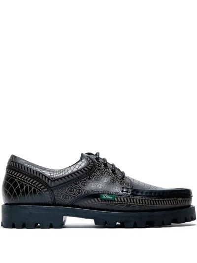 Paraboot Thiers Dime Leather Derby Shoes In Black
