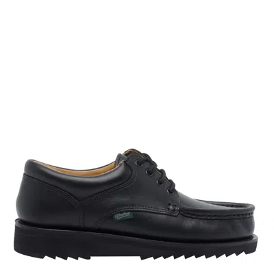 Paraboot Thiers Laced Up Shoes In Black