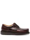 Paraboot Thiers Smooth Leather Boat Shoes In Brown